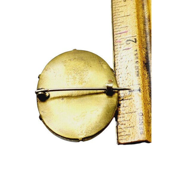 Vintage Porcelain Forget Me Not Floral Brooch (A1495) - Picture 3 of 4